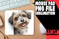 Playful PeekaBoo Dog Lover Charm Sublimation Mousepad PNG Product Image 1