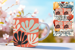 Glamorous 15oz Mug Wrap Png Design , Flowers Product Image 1