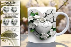 Spring Serenity: Crack Wall Heart Mug, Various Sizes Product Image 1