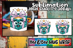 Sweet vibes 11oz 15oz sublimation wrap, Cute Christmas Product Image 1