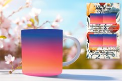 Gradient Mug Wrap with Vibrant Sublimation Design 11oz/15oz Product Image 1