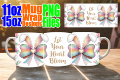 Playful dreams sublimation mug wrap, Easter Bow Product Image 1
