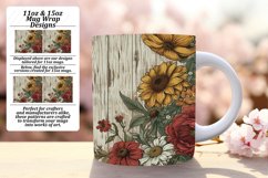 Vintage Springtime Charm Mug Sublimation Design 11oz Product Image 1
