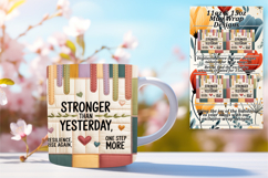 Fresh 15oz Mug Wrap Png Design , Girl Quote Product Image 1