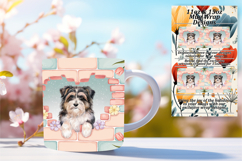 Artful 11oz Mug Wrap Png Artwork , Cute Dog Product Image 1