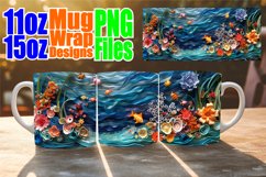 Oceanic Marvel 3D Mug Wrap - Summer Vibes Product Image 1