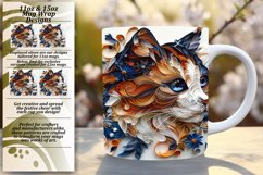 Feline Finesse: Sublimation Cat Lover Mug - 3D Design Product Image 1