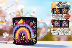 Midnight Prism Twilight: Rainbow Sublimation Mug Art Product Image 1
