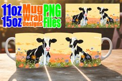 Adorable Cow Mug Wraps for 11oz and 15oz Cups Product Image 1
