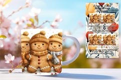 Gingerbread Pattern Wrap 11oz/15oz Mug Sublimation Product Image 1