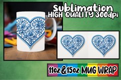 Cupid&#039;s 3D Embroidered Mug - Valentine 11oz &amp; 15oz Product Image 1