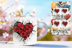 Springtime Rhapsody: Sublimation Heart Mug Product Image 1