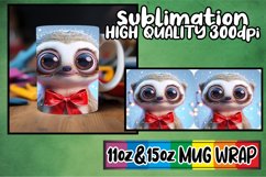 3D Christmas Mug Wrap for 11oz 15oz Holidays Product Image 1