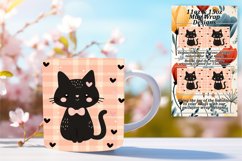Charming Cat Mug Wrap for 11oz/15oz PNG Product Image 1