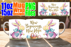 Enchanted reflections 11oz 15oz sublimation wrap, Easter Bun Product Image 1