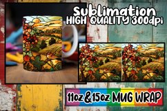 Mystical Stained Glass Mug Wrap Delights 11oz/15oz Product Image 1