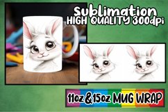 Adorable Watercolor Creatures 15oz Mug Sublimation Product Image 1