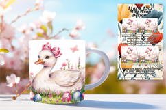 Warm 15oz Mug Wrap Png Artwork , Cute Easter Product Image 1