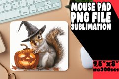 Watercolor Halloween Sublimation Mouse Pad PNG Product Image 1
