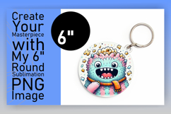Bright Round Design for Keychains , Monster Product Image 1