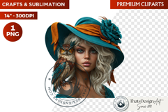 Autumn Witchcraft Clipart - Amber Spells witch PNG Product Image 1