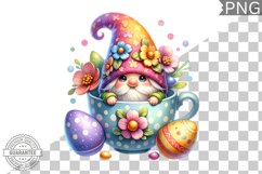 Easter Gnome Sublimation - Clipart PNG Design Product Image 1