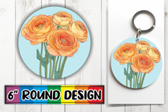 Whimsical Circle PNG Sublimation Design , Beauty Flower Product Image 1