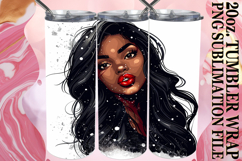 Radiant Adventures 20oz tumbler wrap, Xmas Girl Product Image 1