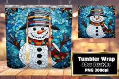 Winter Magic Stained Glass 3D Sublimation Wrap 20oz Product Image 1
