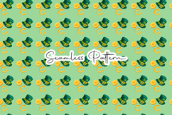 Green Clover Lucky Seamless Set - Leprechaun &amp; Clovers Product Image 6