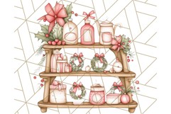 Christmas Cottagecore Kitchen Clipart PNG, Holiday Decor Product Image 2
