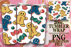 Joyful Colors 20oz tumbler wrap, Christmas Product Image 1