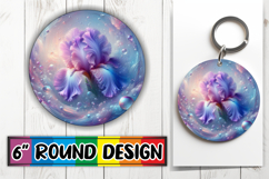 Cheerful Car Coaster Circle PNG, 3D Flower Product Image 1