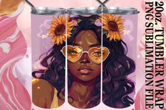 Sun-Kissed Serenade: Watercolor Tumbler Artistry Product Image 1