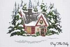 Woodland Christmas Animals Cliparts PNG Product Image 1