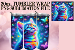 SERENE NIGHTS 20oz TUMBLER WRAP, Cat Product Image 1