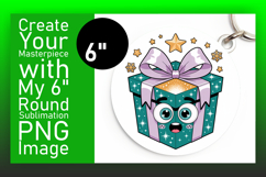 Sophisticated Circle Design Coaster PNG , Cute Christmas Product Image 1