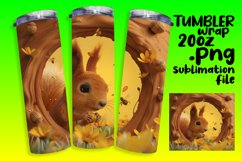 3D Adorable Animals in Wall Tumbler Wrap Product Image 1