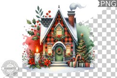 Christmas House Sublimation - Clipart PNG Design Product Image 1