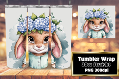 EYE-CATCHING 20oz Tumbler Template , Cute Bunny Product Image 1