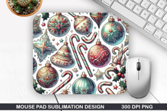 Christmas Mouse Pad Sublimation, Christmas Mouse Pad PNG Product Image 1