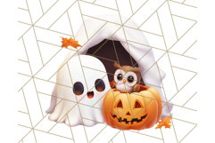 Cute Halloween Ghost Clipart PNG, Ghost and Friends Holiday Product Image 2