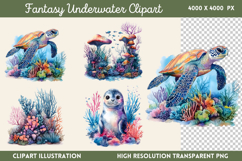 Fantasy Underwater Sublimation PNG Product Image 1