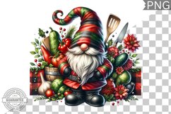 Christmas kitchen Gnome Sublimation - Clipart PNG Design Product Image 1