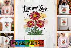 Unique PNG Designs for TSHIRT, Flowers Quote Product Image 1