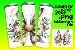 LUXURIOUS 20oz Tumbler Template , Easter Bunny Product Image 1