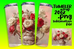 Spring Delight 20oz Tumbler Wrap: Floral Harmony Product Image 1