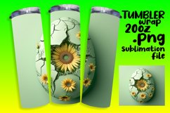 Flower-Filled Easter Joy: 3D Tumbler Wraps Product Image 1