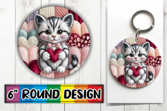 Timeless Circle Keychain Magic, Valenines Animals Product Image 1