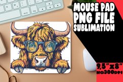 Peekaboo Cow Sublimation Mouse Pad Farm Design Product Image 1